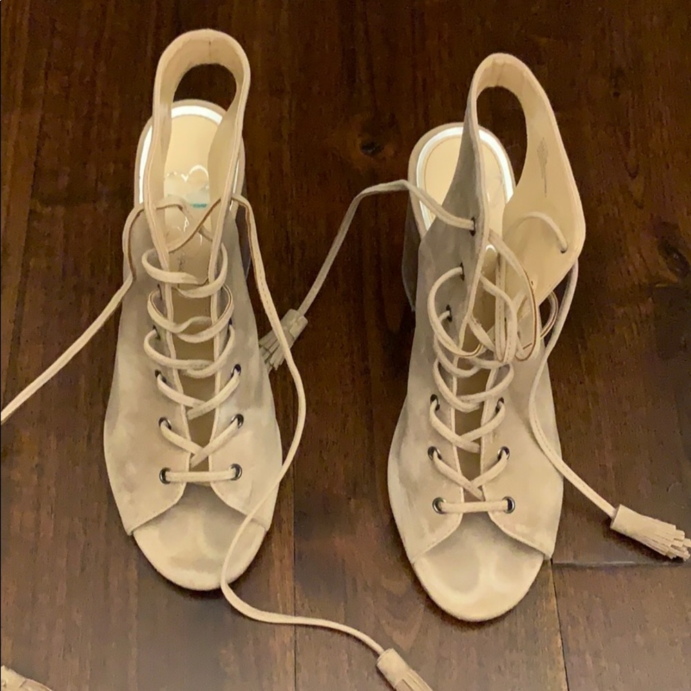 stylish tan heels